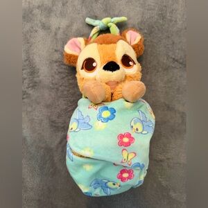 DISNEY Parks Plush Babies Baby BAMBI With Swaddle Blanket